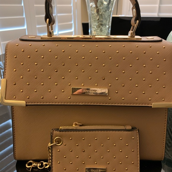 Dune London Mauve with Goldtone Hardware Crossbody Satchel Bag with Coin Purse - Picture 2 of 8